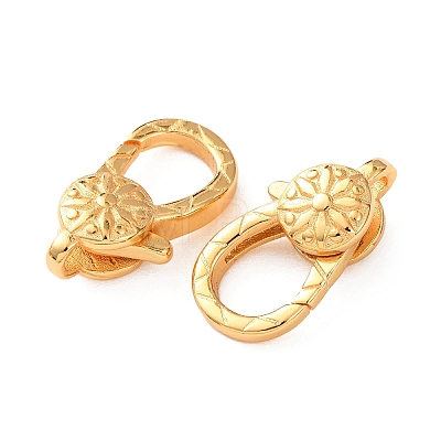 Brass Lobster Claw Clasps KK-C157-20G-1