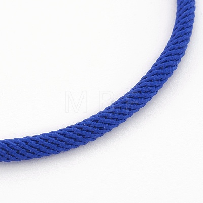 Braided Cotton Cord Bracelet Making MAK-L018-03A-06-G-1