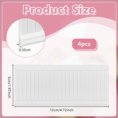 Rectangle Plastic Doll House Rail Mini Model DOLL-WH0007-21D-1