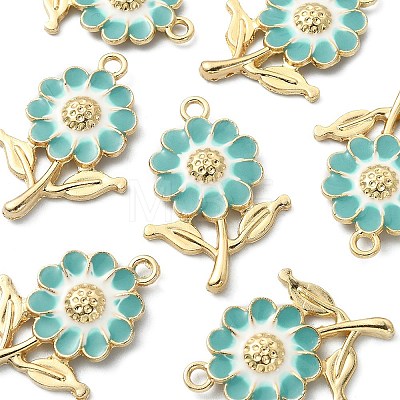 8Pcs Alloy Enamel Pendants ENAM-YW0002-31C-1