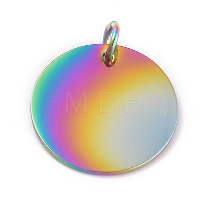 Ion Plating(IP) 304 Stainless Steel Pendants STAS-O126-01A-MC-1
