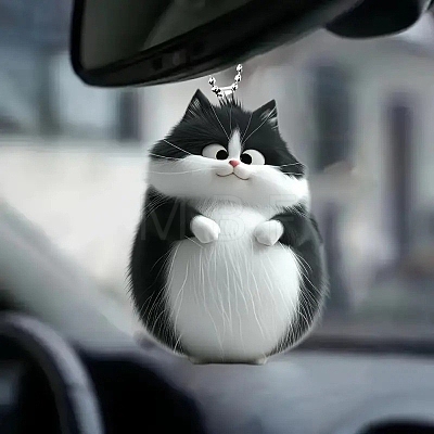 Cat Acrylic Hanging Ornaments PW-WGE0BA8-01-1