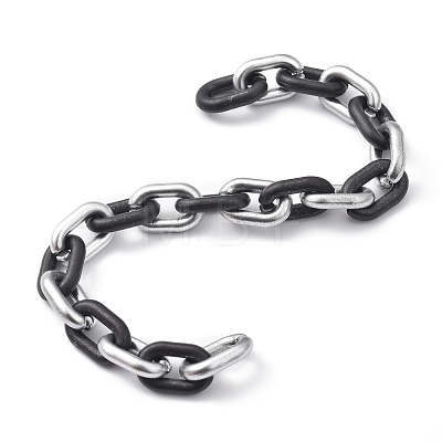 Handmade Spray Painted CCB Cable Chains AJEW-JB00718-1