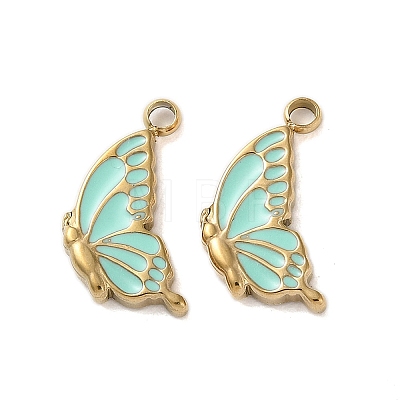 304 Stainless Steel with Enamel Charms STAS-L022-400G-01-1