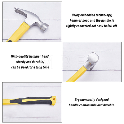 Steel Claw Hammer TOOL-WH0133-06-1
