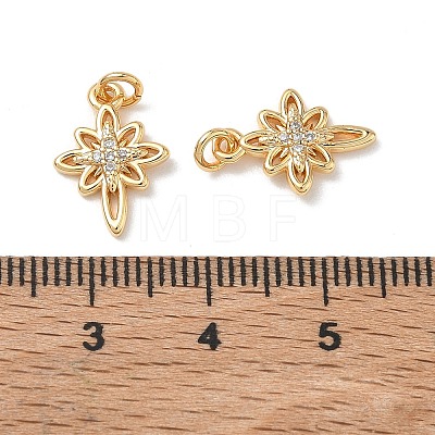 SHEGRACE Brass Clear Cubic Zirconia Charms XGRQ4G263-697G-1