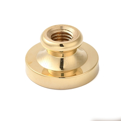 Golden Tone Wax Seal Brass Stamp Heads AJEW-U008-03G-15-1