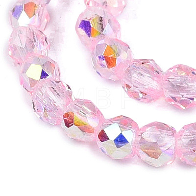 Transparent Glass Beads Strands EGLA-N028-01A-A11-1