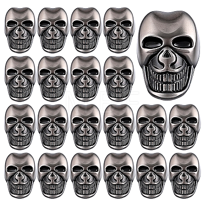 20Pcs Alloy Shank Buttons BUTT-PH0001-82B-B-1