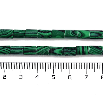 Synthetic Malachite Beads Strands G-C128-A30-01-1