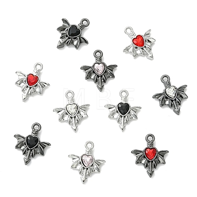 16Pcs 8 Colors Alloy Rhinestone Pendants RB-CJ0001-11-1
