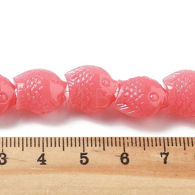 Synthetic Coral Carved Beads Strands CORA-C003-13B-05-1