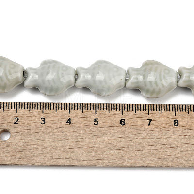 Handmade Porcelain Beads Strands PORC-P030-01A-05-1