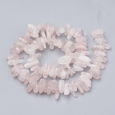 Natural Rose Quartz Beads Strands X-G-S338-17-1