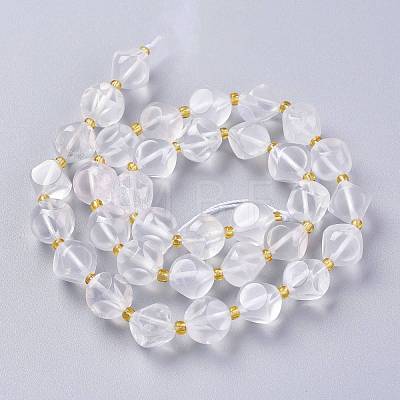Natural Quartz Crystal Beads Strands G-A030-B17-10mm-1
