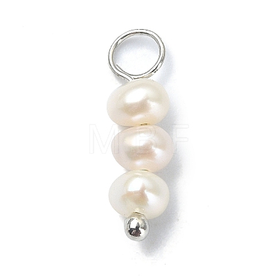 6Pcs 2 Styles Natural Cultured Freshwater Pearl Pendants PALLOY-JF02265-01-1