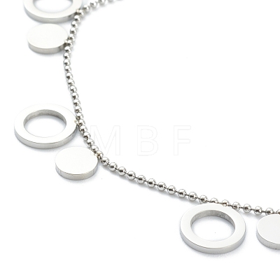 304 Stainless Steel Charm Bracelets BJEW-F396-17P-1