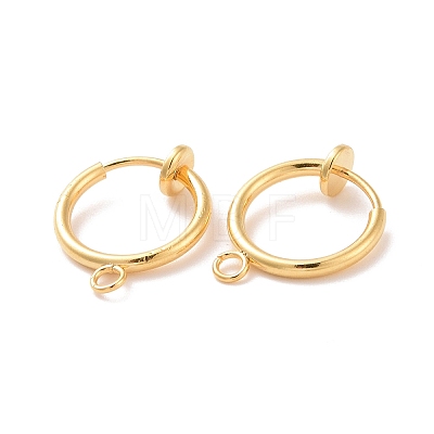 304 Stainless Steel Clip-on Earring Findings LS-STAS-L238-025G-1