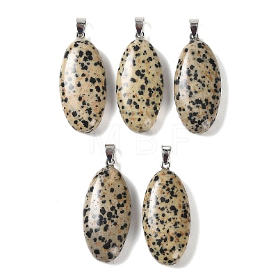 Natural Dalmatian Jasper Pendants GG-CBACB71-01P-09-1