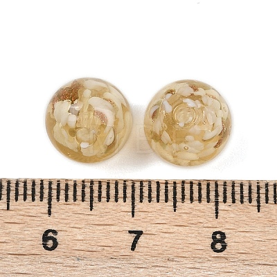 Handmade Gold Sand Lampwork Beads LAMP-H069-03A-1