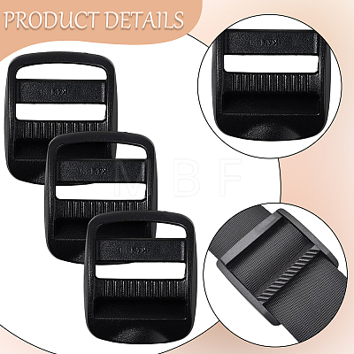 30Pcs Plastic Ladder Lock Slider Buckles KY-CY0001-23A-1