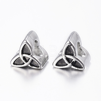304 Stainless Steel European Beads Enamel Settings STAS-H368-30AS-1
