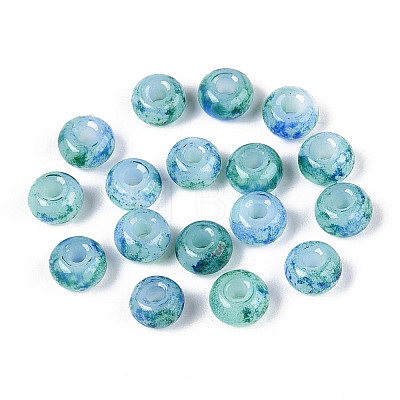 3/0 Baking Paint Glass Beads GLAA-G118-02D-1