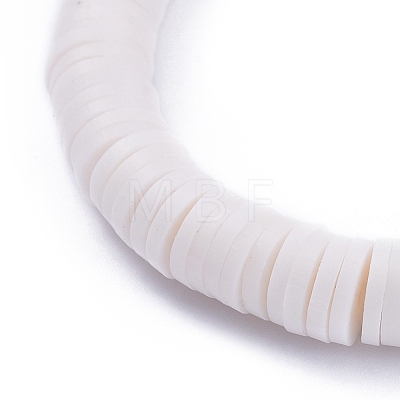 Handmade Polymer Clay Heishi Beads Stretch Bracelets BJEW-JB05089-1