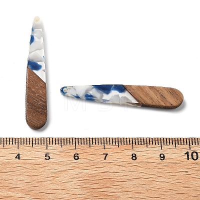 Resin and Walnut Pendants FIND-R051-08F-1