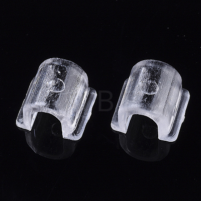 Transparent AS Plastic Base Buckle Hair Findings FIND-T064-004B-01A-1