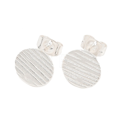 304 Stainless Steel Ear Stud Findings STAS-O119-17B-S-1
