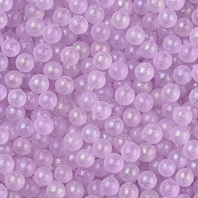 Luminous Transparent Glass Seed Round Beads GLAA-F124-D09-B-1