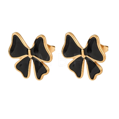 Valentine's Day 304 Stainless Steel Stud Earrings EJEW-D357-01C-G-1
