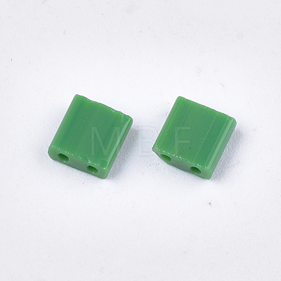 2-Hole Opaque Glass Seed Beads SEED-S023-21C-04-1