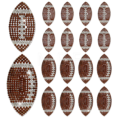 16Pcs 2 Styles Hotfix Rhinestone (Hot Melt Adhesive On The Back) DIY-PH0036-30-1
