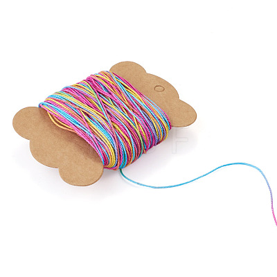 50M Gradient Color Waxed Polyester Cords YC-TADJ0001-04C-1