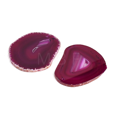 Dyed & Heated Natural Agate Slice Big Pendants GG-CBAAF67-02A-1