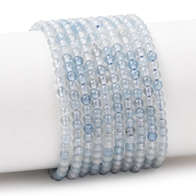 Natural Aquamarine Beads Strands G-H358-A11-3mm-01-1