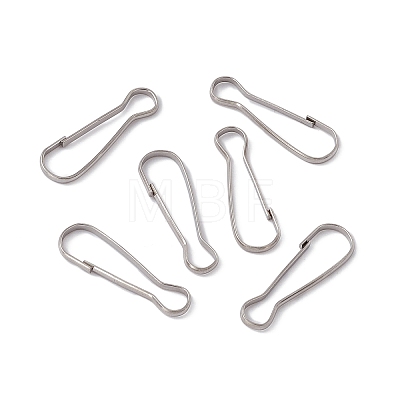 304 Stainless Steel Push Gate Snap Keychain Clasp Findings X-STAS-G291-05P-1