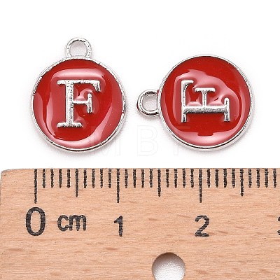 Platinum Plated Alloy Enamel Charms LS-ENAM-S118-03F-P-1