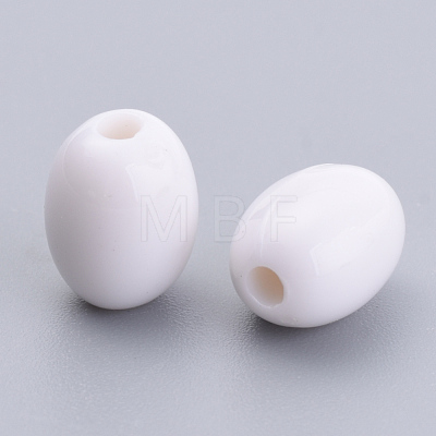 Opaque Acrylic Beads X-SACR-S300-08C-01-1