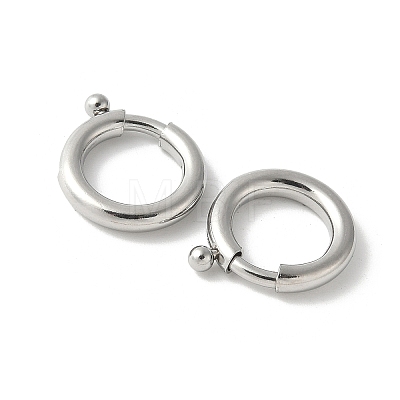 316 Surgical Stainless Steel Spring Gate Rings STAS-H234-06P-03-1