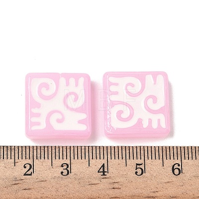 Dyed & Heated Baking Paint Glass Beads LAMP-D004-03E-1