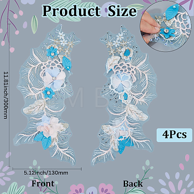 Polyester Embroidery Lace Sewing Ornaments DIY-WH2031-077B-02-1