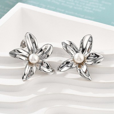 304 Stainless Steel Stud Earrings EJEW-S246-05P-1