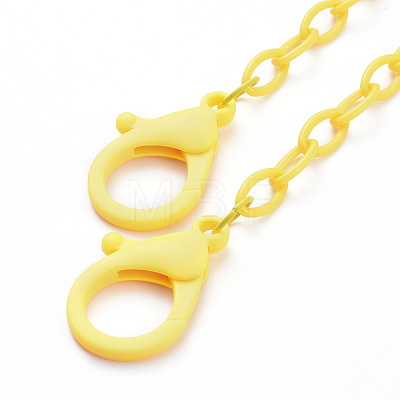 Personalized ABS Plastic Cable Chain Necklaces NJEW-JN03310-04-1