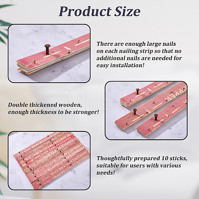 Wood Tufting Frame Tack Strip AJEW-GF0014-64A-1