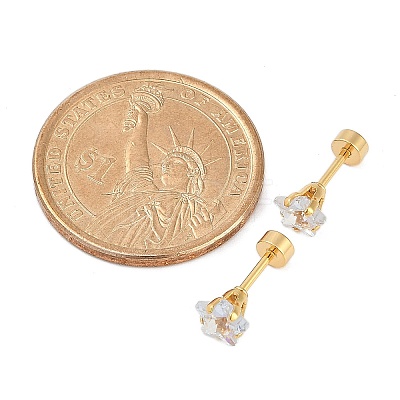 Star Glass Ear Fake Plugs EJEW-H105-23G-C-1