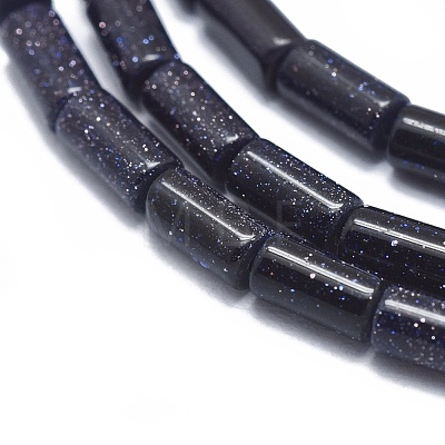 Synthetic Blue Goldstone Beads Strands G-A177-02-06-1