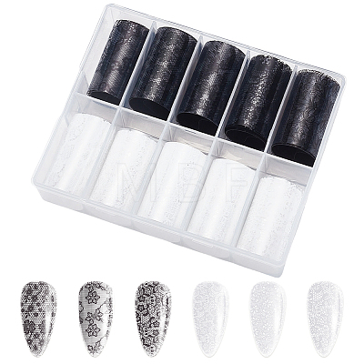 10 Rolls PET Nail Art Stickers MRMJ-SP0001-47C-1